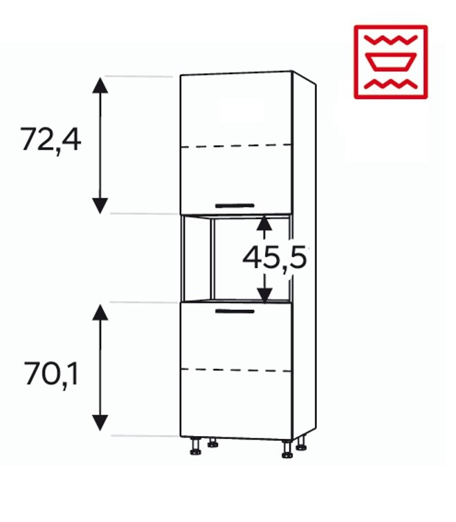 Kõrge kapp Kammono F SDPK60 (189 cm)