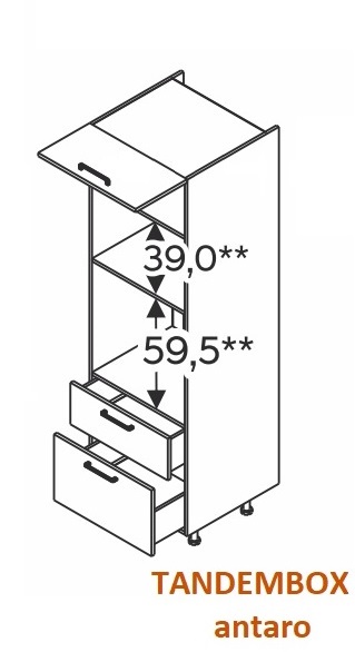Kõrge kapp Kammono F SPM60ST2/71 (199 cm)
