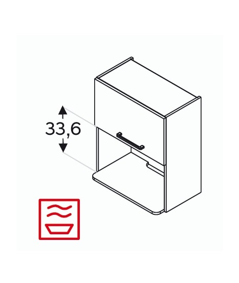Seinakapp Kammono F WOM60/71 mikrolaineahjule