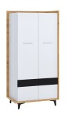 Riidekapp Box-10 (tamm artisan/valge/must)