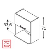 Seinakapp Kammono F BWOM60/71 (sügav) mikrolaineahjule