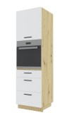 Kõrge kapp Bonn D14 RU/3  M/R/A (esipind: White/korpus: Artisan)