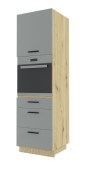 Kõrge kapp Bonn D14 RU/3  M/R/A (esipind: Dust Gray/korpus: Artisan)
