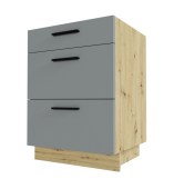 Põrandakapp Bonn D3 M/R/A 60 (esipind: Dust Gray/korpus: Artisan)