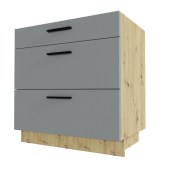 Põrandakapp Bonn D3 M/R/A 80 (esipind: Dust Gray/korpus: Artisan)