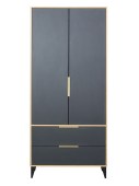 Riidekapp Floryda FL01 (grafiit/tamm Soma tume (GR/DSC))