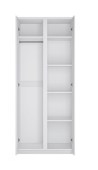 Riidekapp Fribo FRIS 02 (valge)
