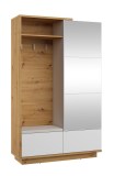 Esikukapp Hybrid HYB-16 (tamm artisan/läikiv valge; eco beež)