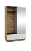 Esikukapp Hybrid HYB-16 (tamm kuldne/läikiv valge; eco must)