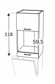 Kapp Kammono F NWPD45.1SS/61 (118,4 cm)