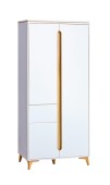Riidekapp Gappa GA1 (valge/pihlakas)