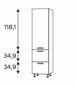 Kõrge kapp Kammono KC2 SD...SS2/61 (189 cm)