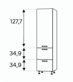 Kõrge kapp Kammono KC2 SD...SS2/71 (199 cm)