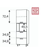 Kõrge kapp Kammono KC2 SDPK60SS2/61 (189 cm)