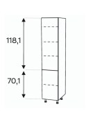 Kõrge kapp Kammono KC2 SD...D2/61 (189 cm)