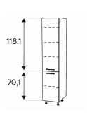Kõrge kapp Kammono K2 SD...D2/61 (189 cm)