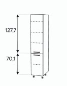 Kõrge kapp Kammono K2 SD...D2/71 (199 cm)