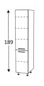 Kõrge kapp Kammono M4 SD...D2 (189 cm)