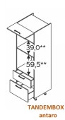 Kõrge kapp Kammono F SPM60ST2/71 (199 cm)