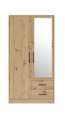 Riidekapp Smart SRL3 artisan, peegliga