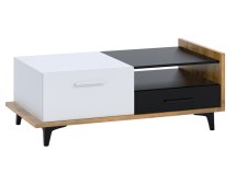 Diivanilaud Box-03 (tamm burgundia/valge/must)