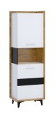 Riiul Box-07 (tamm burgundia/valge/must)