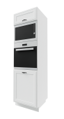 Kõrge kapp Signum D14 RU/60/207 (white/white)