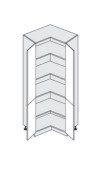Kõrge kapp (nurgakapp) Signum D24N-207