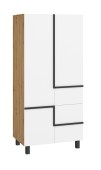 Riidekapp Lars LAR-10 (tamm artisan/valge)