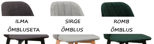 3 erinevat seljatoe disaini
