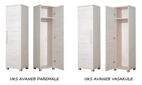 Riidekapp Panama PA04 (tamm Soma pärl)