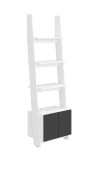 Riiul Rack RAC-04 (valge/must kõrgläikega)