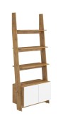 Riiul Rack RAC-07 (80 1D) (tamm burgundia/valge kõrgläikega)