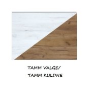 Värvikombinatsioon tamm valge/tamm kuldne