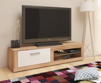 Tv-alus Viki New (tamm sonoma hele/läikiv valge)