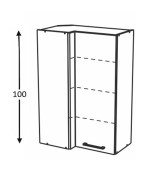 Nurgakapp Kammono-P4 WRP70*40/100 (uks avaneb vasakule)